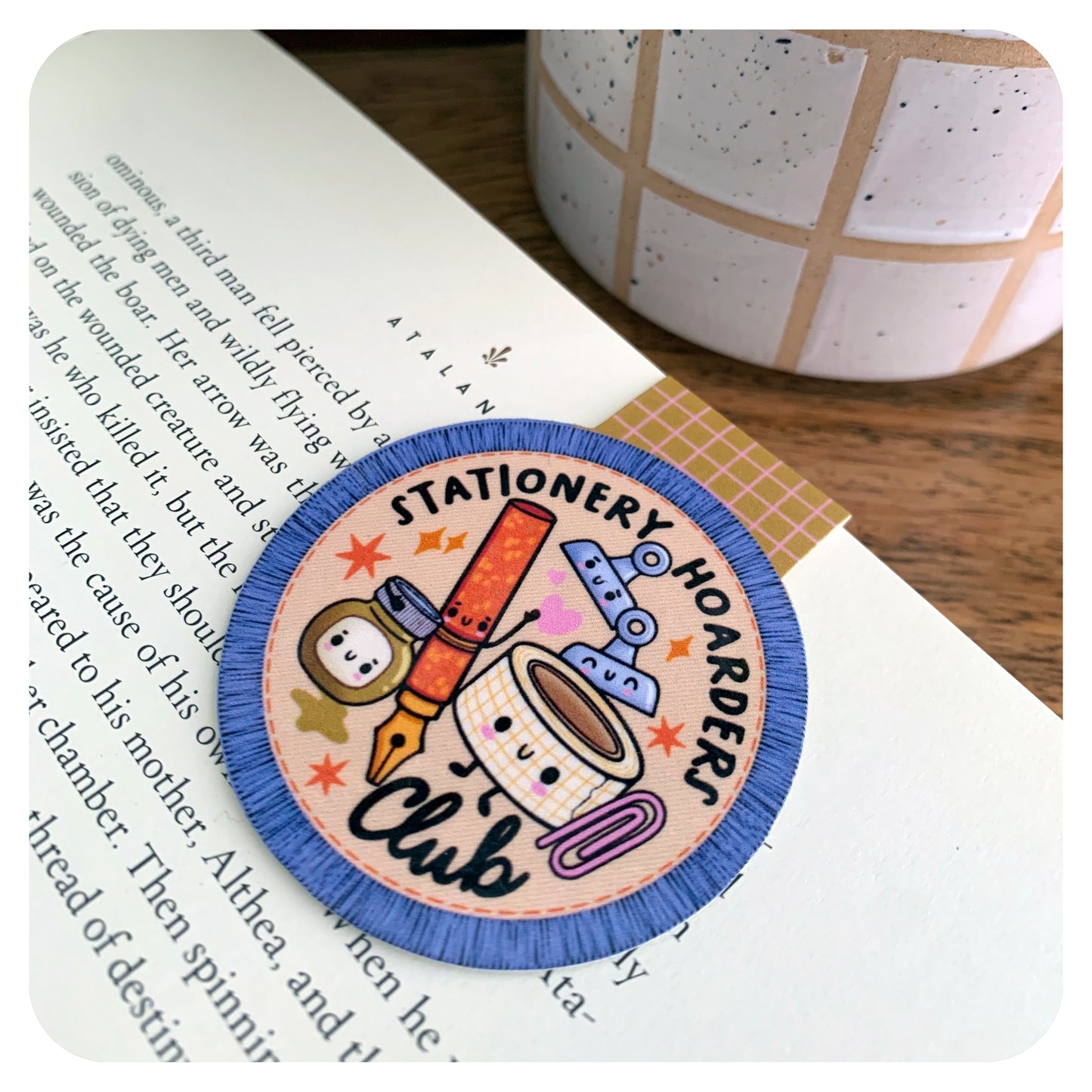 Stationery Hoarders Magnetic Bookmark