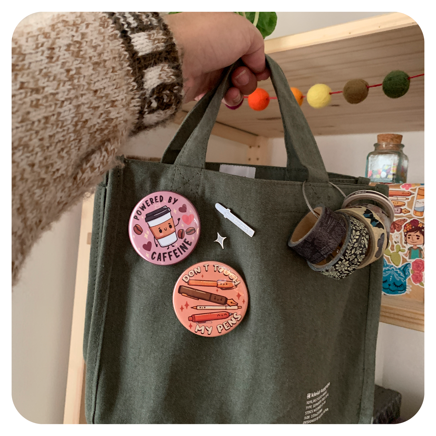 Powered By Caffeine - Pin