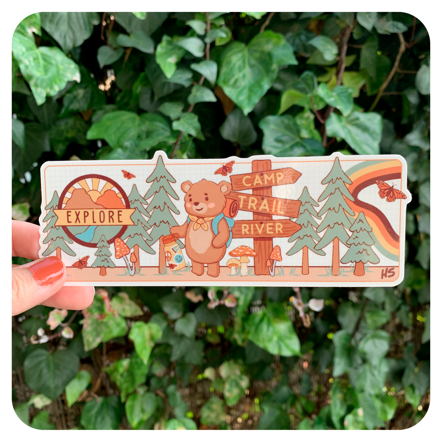 Take a Hike Die Cut Bookmark
