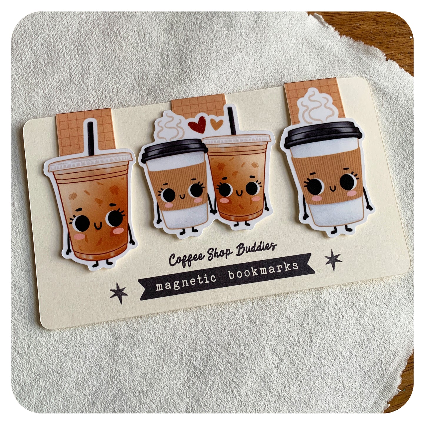 Coffee Shop Buddies - Magnetic Bookmark Set