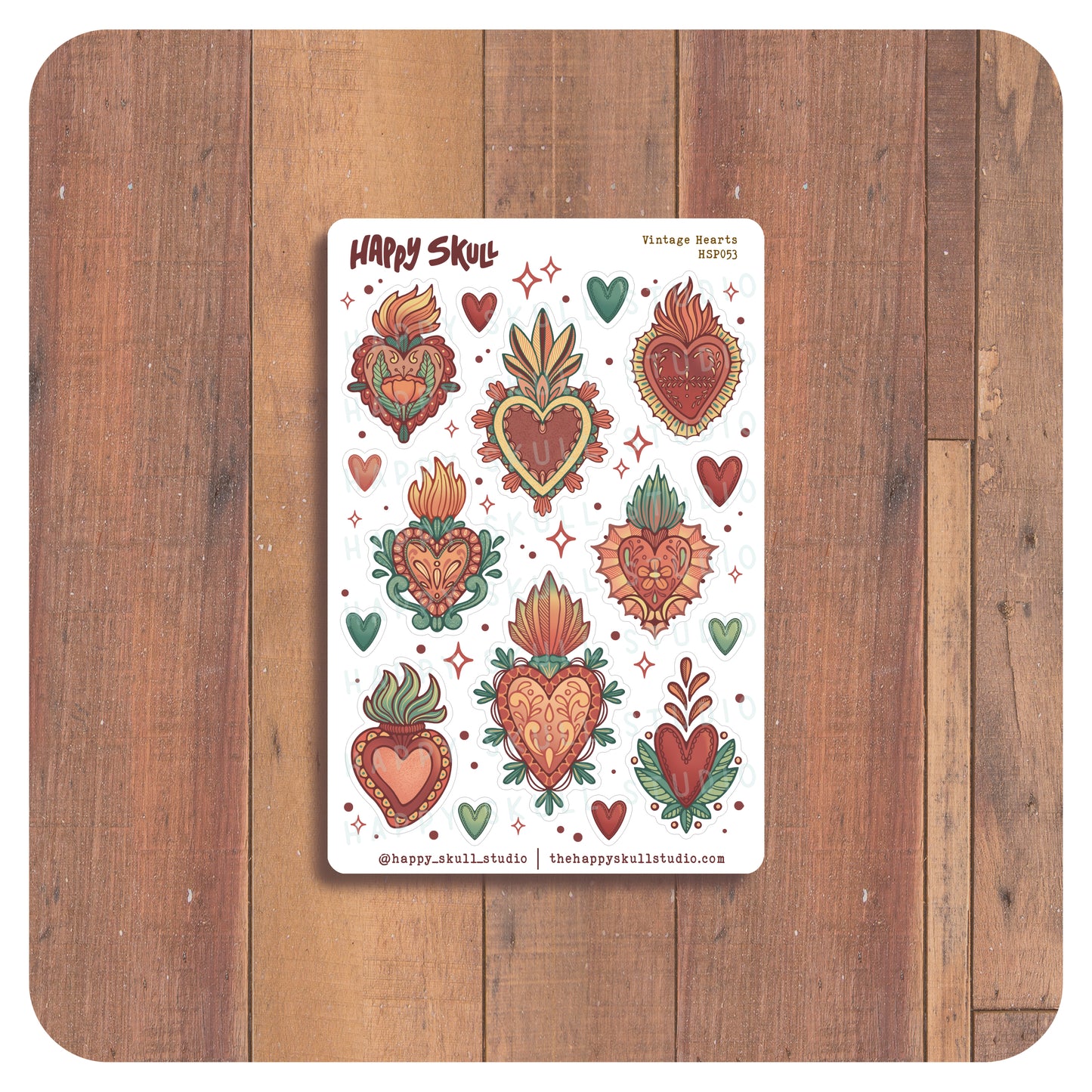 HS053 Vintage Hearts