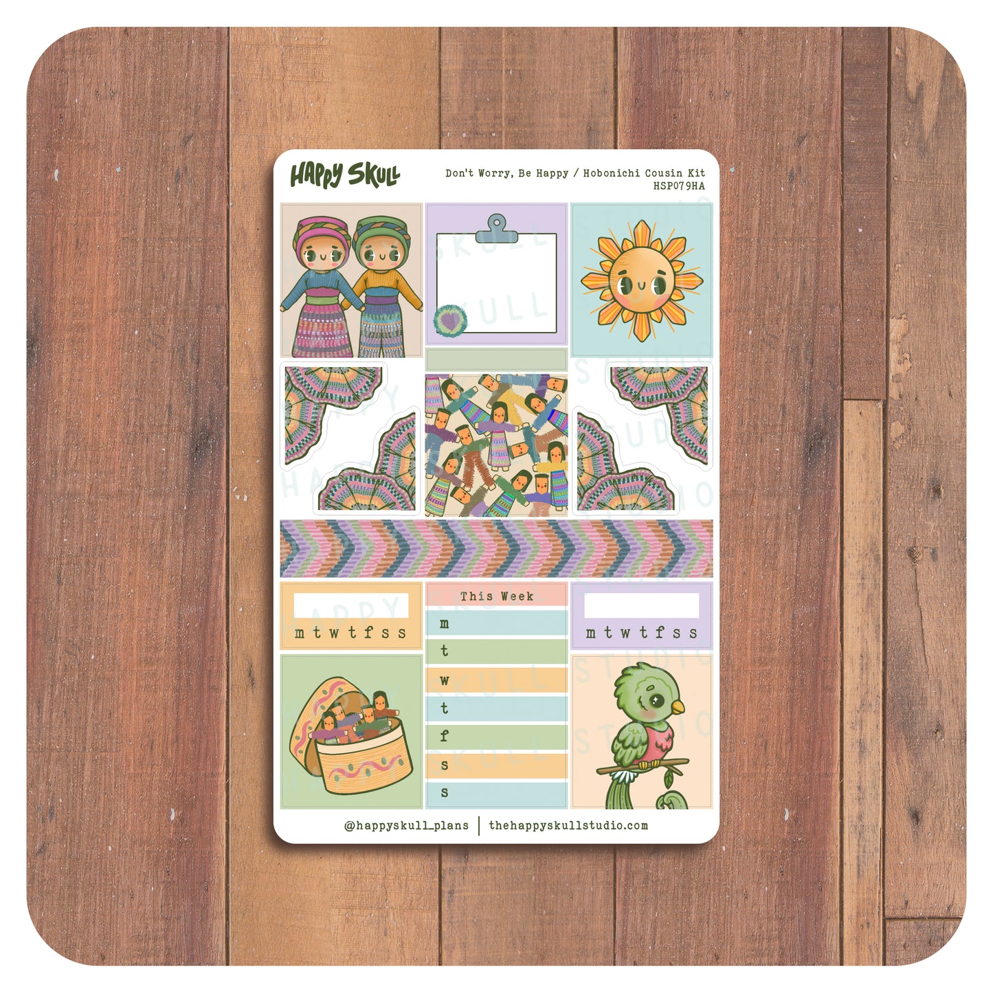 HS079 Don't Worry - Hobonichi Cousin Kit