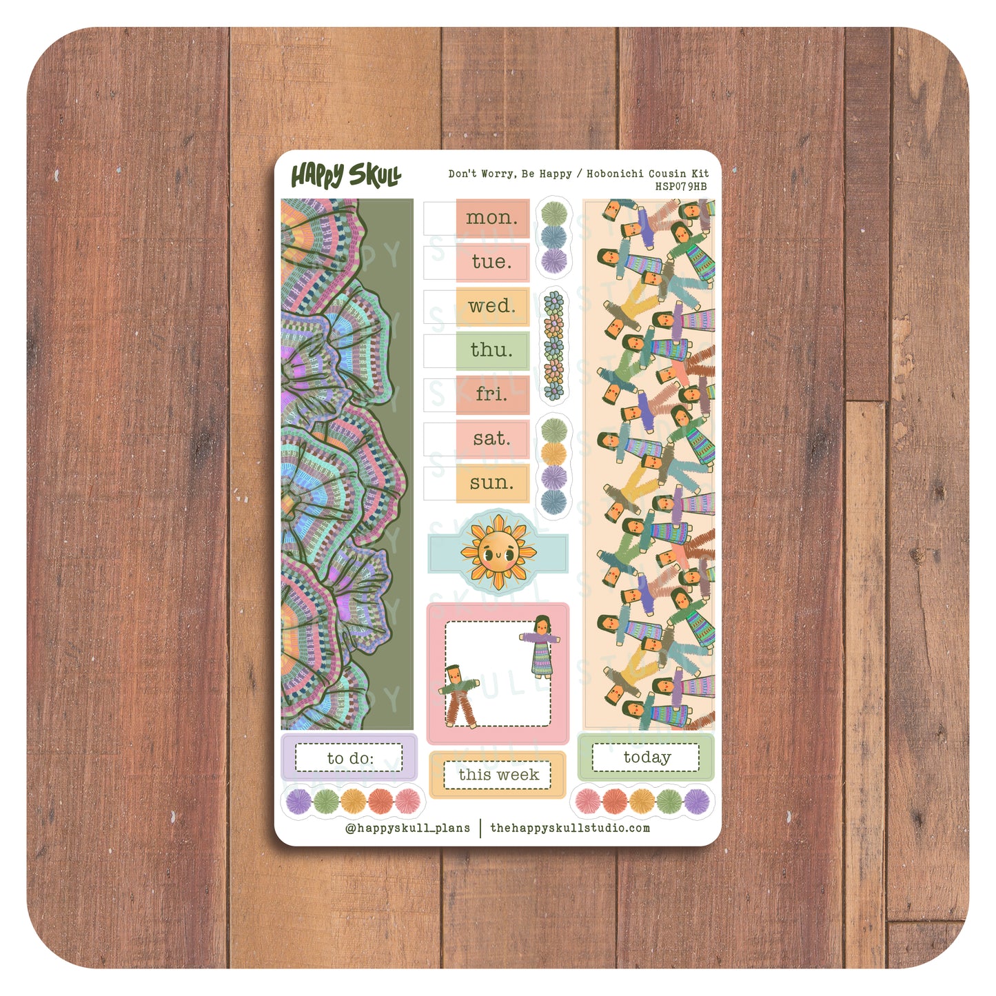 HS079 Don't Worry - Hobonichi Cousin Kit