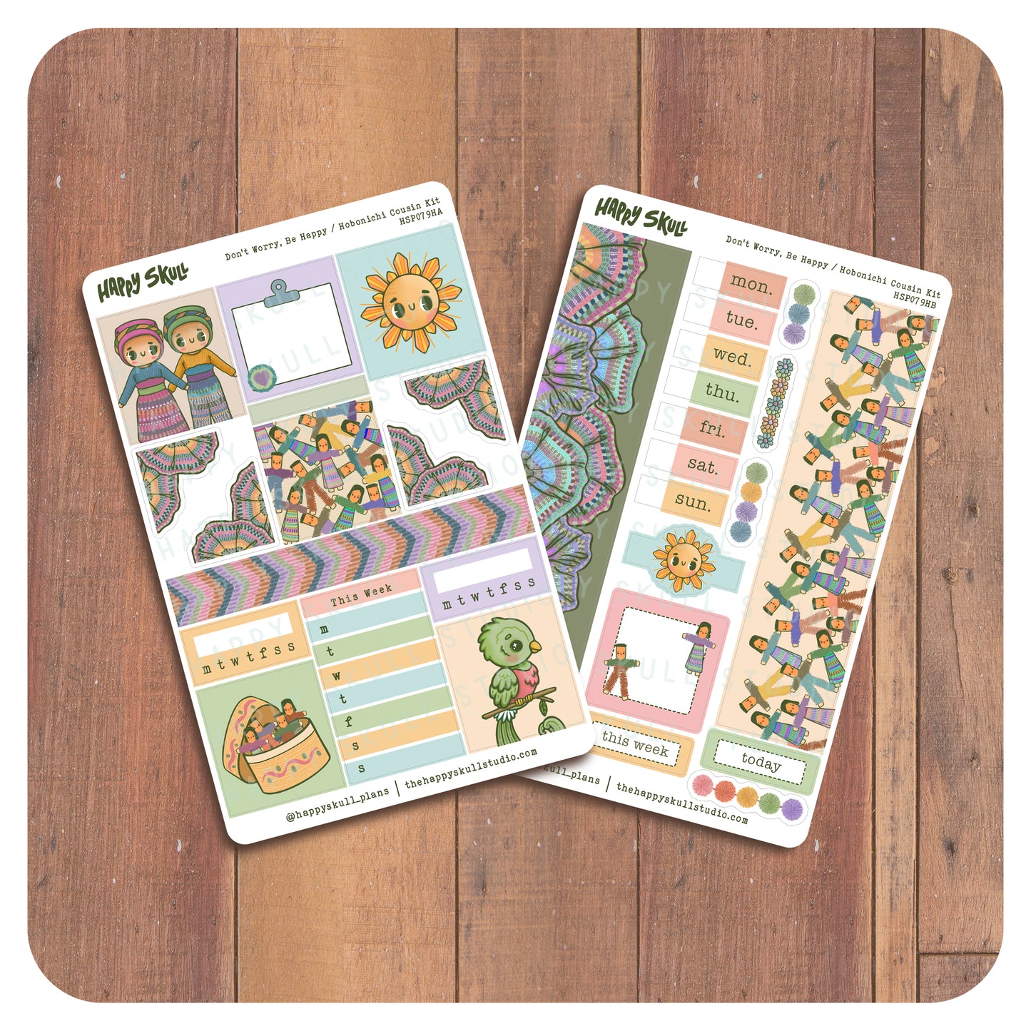 HS079 Don't Worry - Hobonichi Cousin Kit