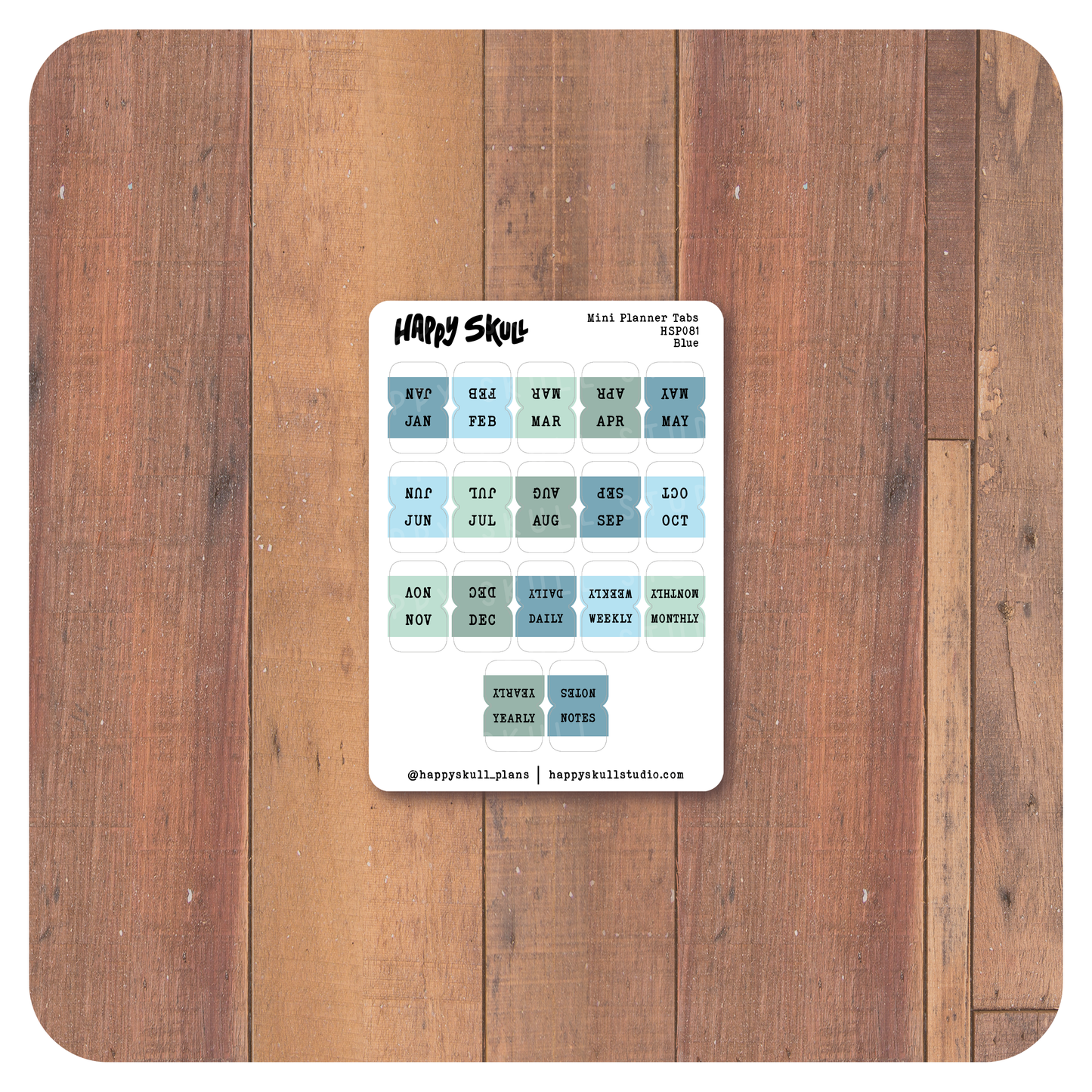 HSP081 Mini Planner Tabs