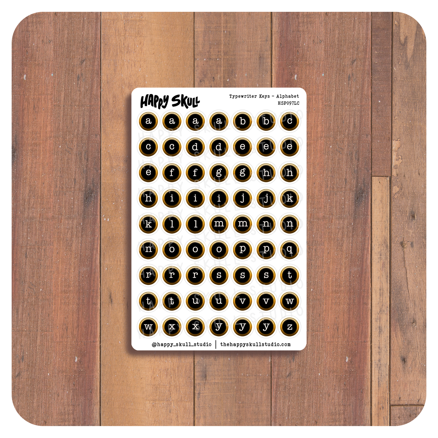 HS097 Typewriter Keys-Aphabet