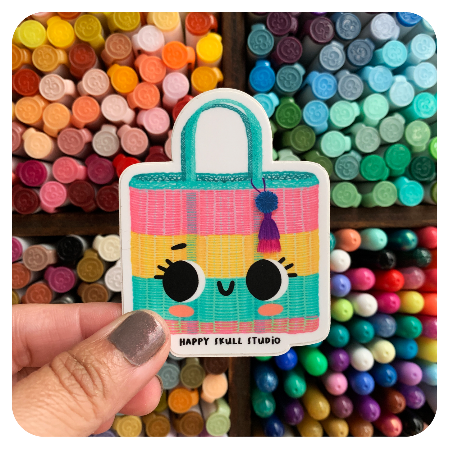 Mercado Basket - Vinyl Sticker
