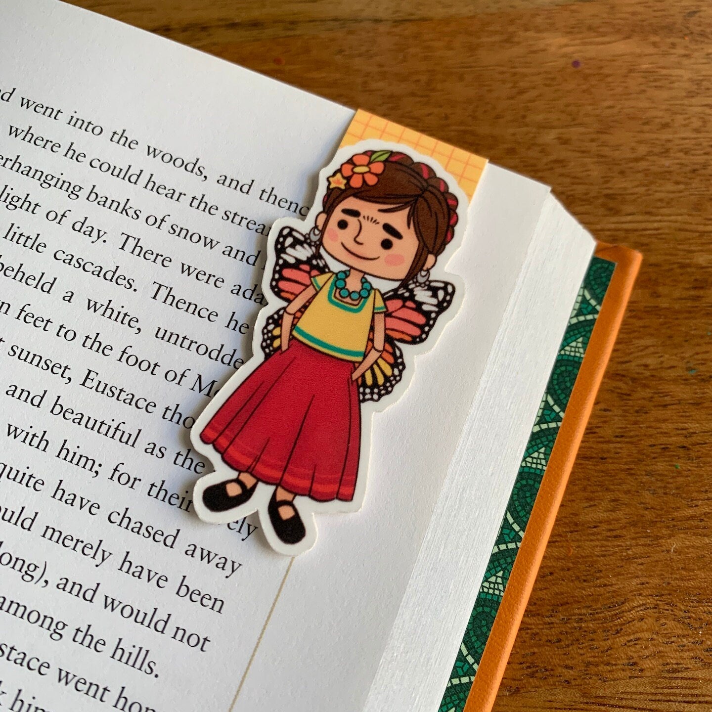 Butterfly Frida Magnetic Bookmark