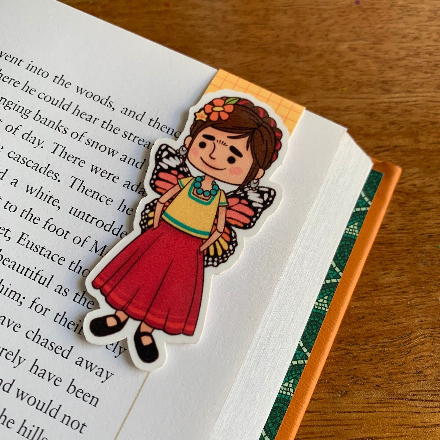 Butterfly Frida Magnetic Bookmark