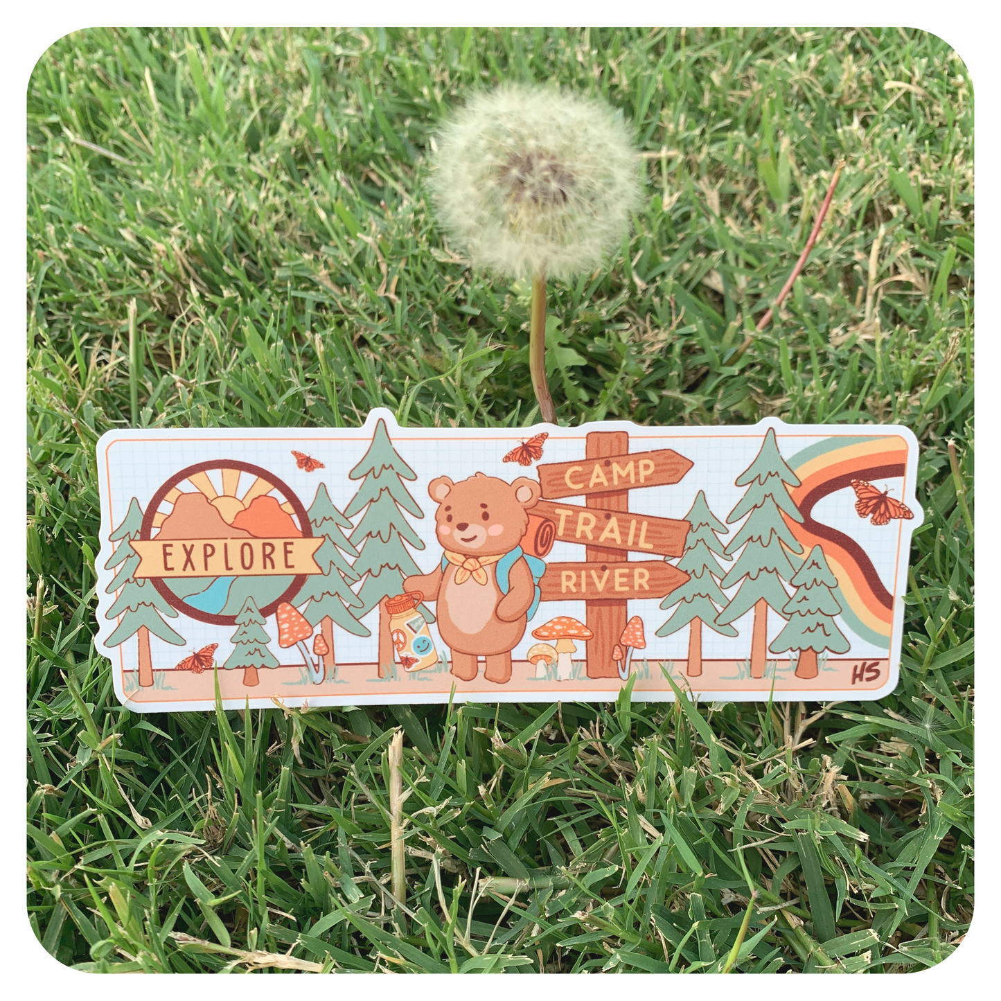 Take a Hike Die Cut Bookmark