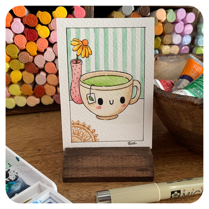 Evening Tea ACEO