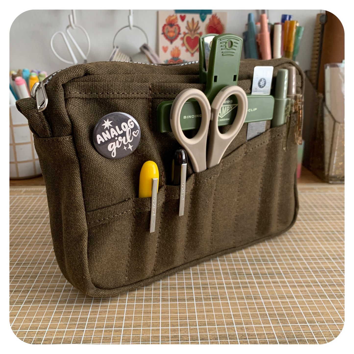 Analog Girl - 1 1/4" Pin