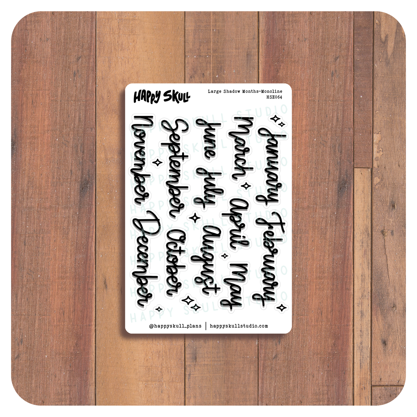 HSE064 Large Shadow Months-Monoline