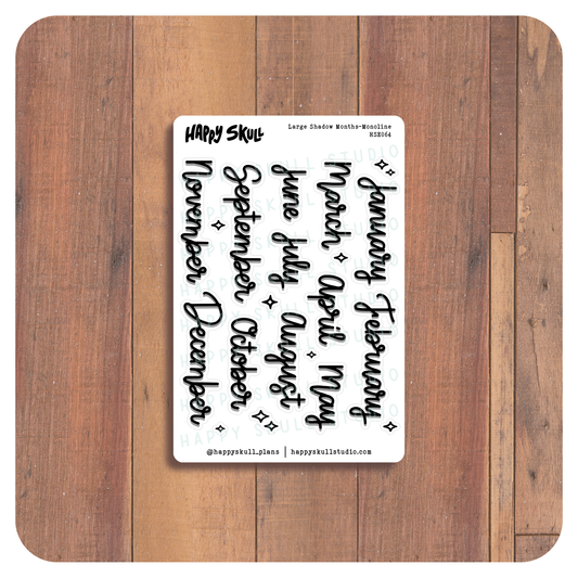 HSE064 Large Shadow Months-Monoline