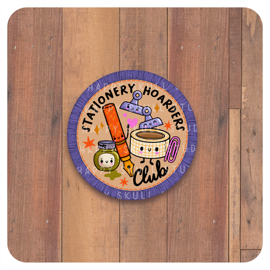 Stationery Hoarders Club - Handmade Sticker