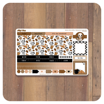 HS048 Hobonichi Cousin Kit-Skelly Coffee