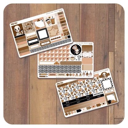 HS048 Hobonichi Cousin Kit-Skelly Coffee