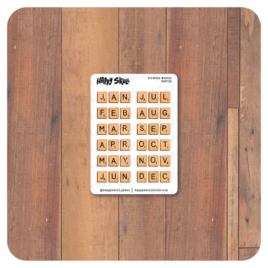 HSP113 Scrabble Months