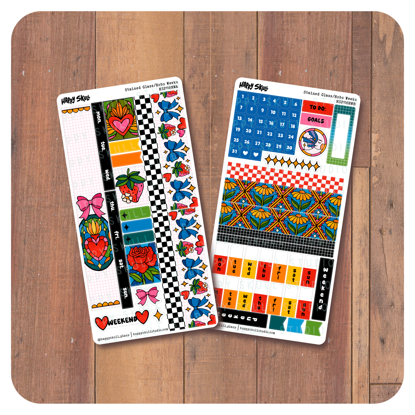 HS118HW Stained Glass-Hobo Weeks