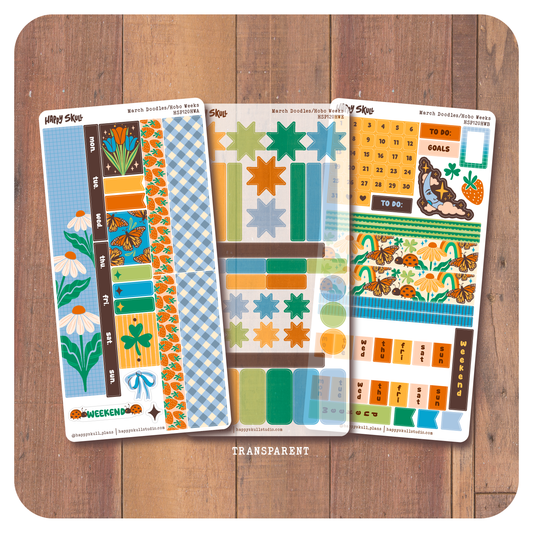 HS120HW March Doodles-Hobo Weeks