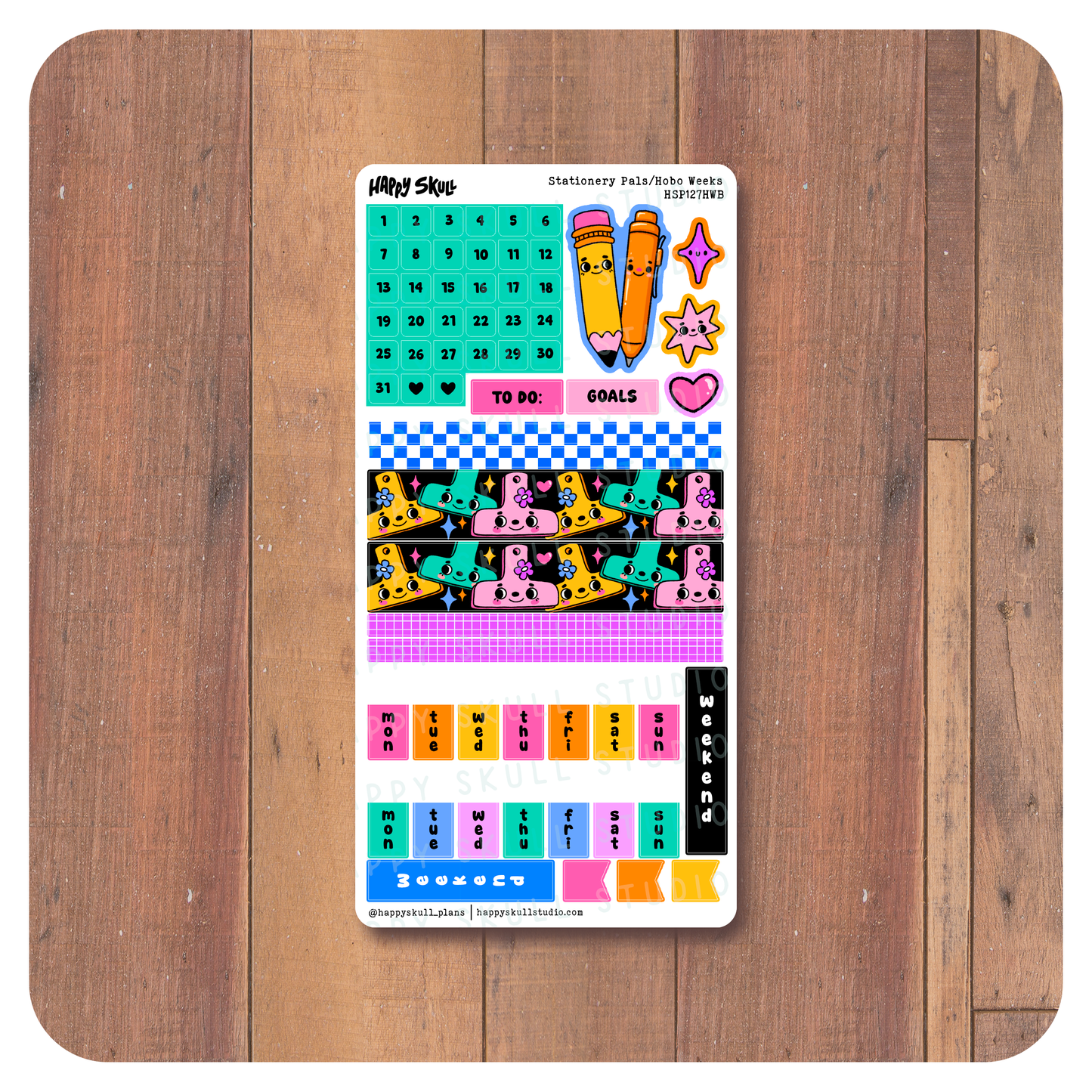 HS127HW Stationery Pals-Hobo Weeks