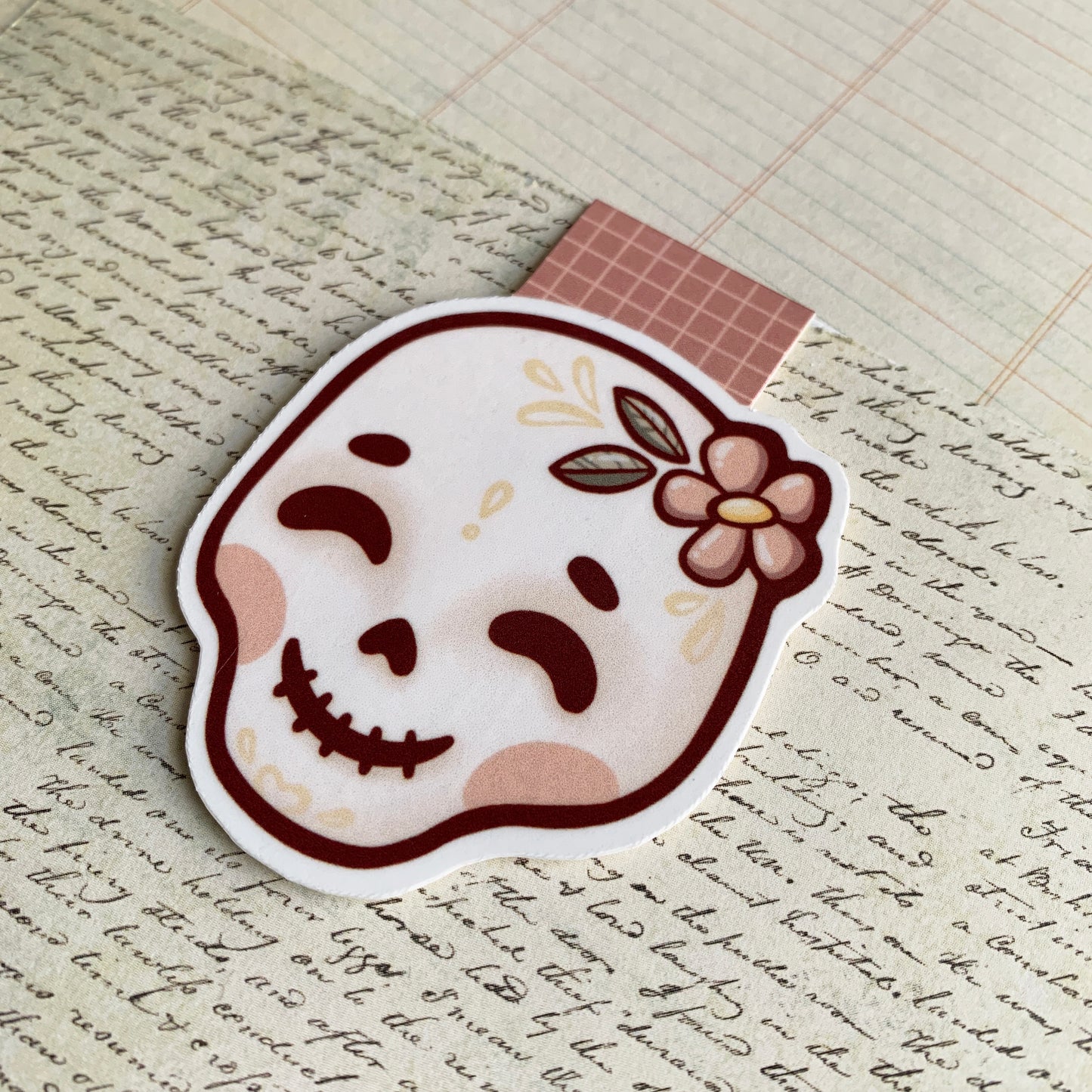 Happy Skull - Magnetic Bookmark
