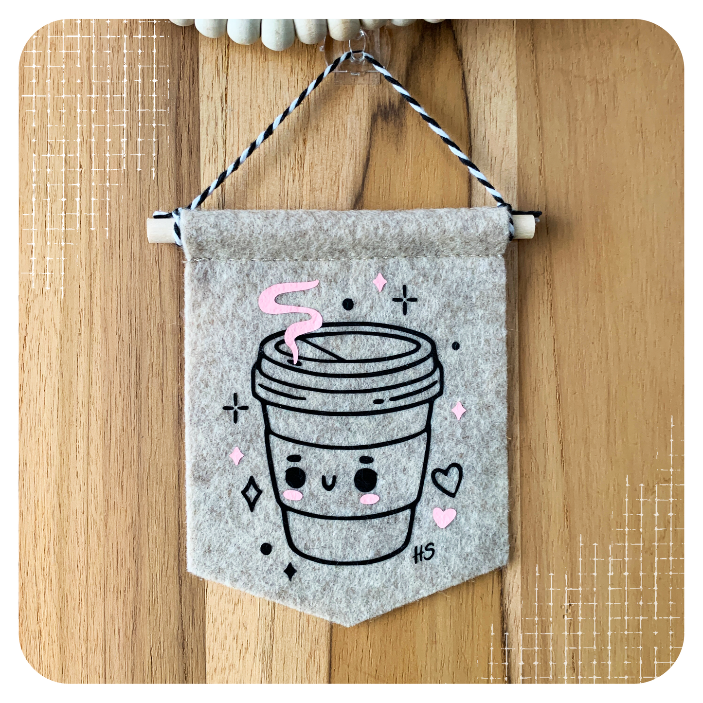 Coffee-Mini Felt Flag