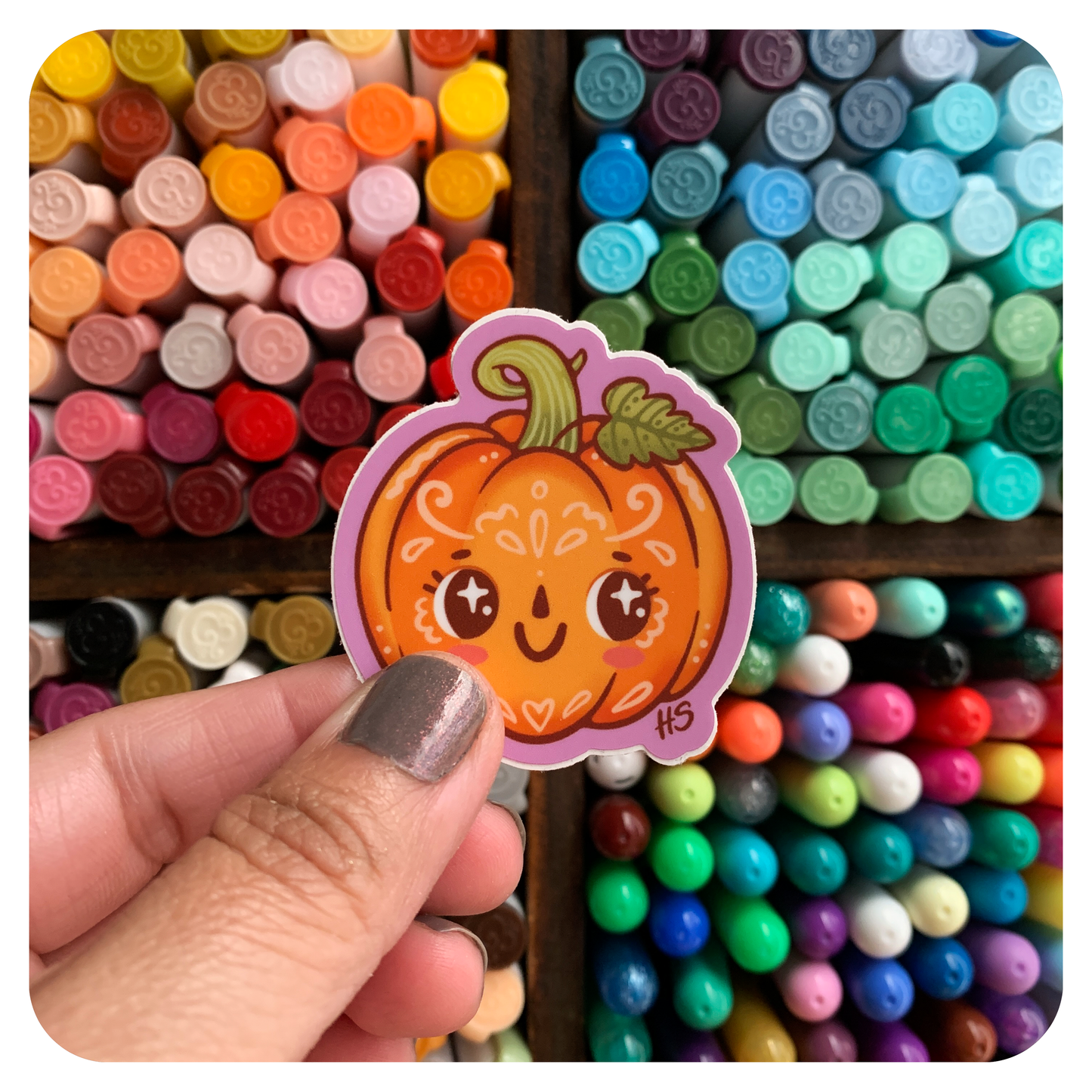 Pumpkin - Mini Vinyl Sticker